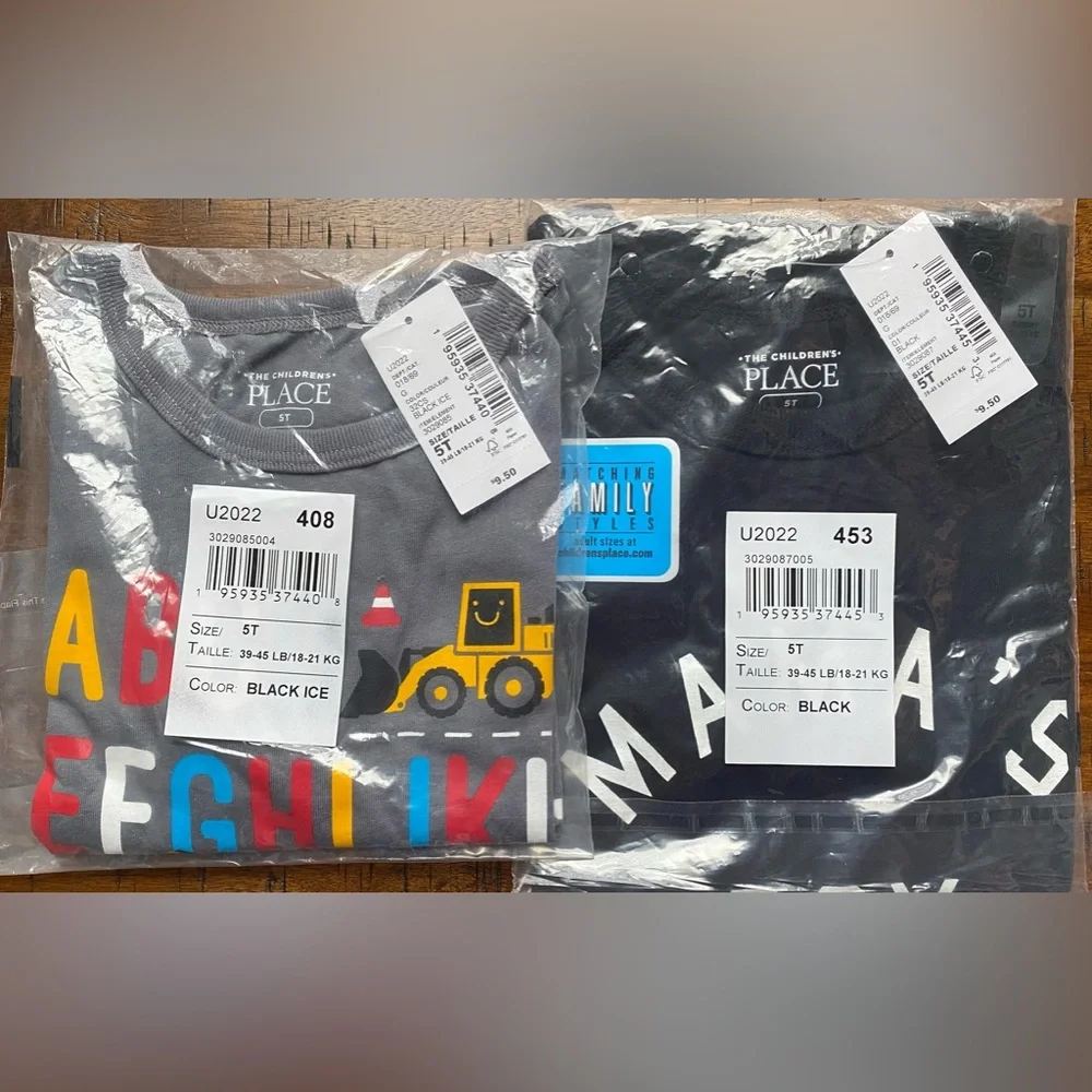 •NIP•{2} The Children’s Place Alphabet & Mama’s Boy Graphic Tee Bundle- 5T
